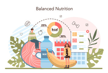 Weight loss concept. Idea of fitness and healthy diet. Overweight person