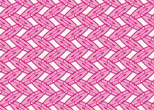 Full Frame Seamless Illustrated Abstract Background Of Pink Oval Pattern On White