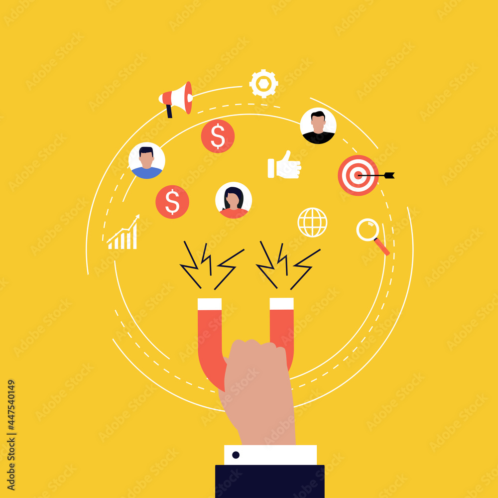 Target market concept, attracting customers, customer retention ...