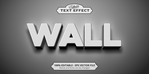 Wall Mural - Editable text effect, Wall text