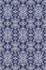 Wall Mural - Abstract Ethnic Vector Seamless Pattern. Trendy boho tile. African textile design. Scandinavian ornament. Perfect for wallpaper, cloth, wrapping paper and other endless fill.