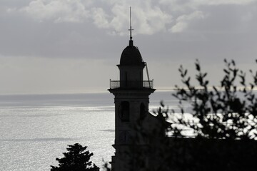 Poster - lighthouse at sunset