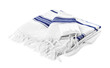 Tallit isolated on white. Garment for Rosh Hashanah celebration