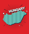 © naughtynut - Pop art map of hungary