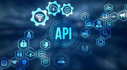 Internet, business, Technology and network concept. Application Programming Interface. Software development tool.