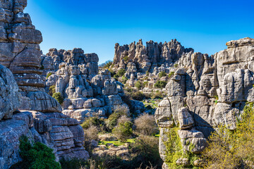 El Torcal de Antequera, Andalusia, Spain, near Antequera, province Malaga.