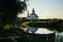 Russia, Suzdal, June 2021: Church Of Elijah The Prophet On Ivanova Hill In Suzdal