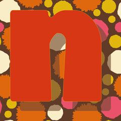 Poster - Letter l from the alphabet vector seamless repeat pattern print background