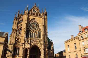 saint-etienne cathedral in metz in lorraine (france) 