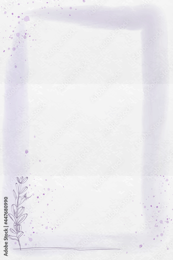 Purple rectangle frame design vector Stock Vector | Adobe Stock