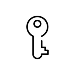 Canvas Print - key line icon. clipart image isolated on white background