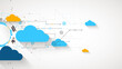 Web cloud technology business abstract background.