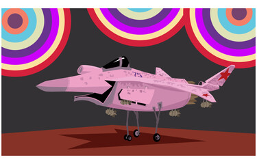 Wall Mural - Sukhoi Su-75 Checkmate, Screamer. Vector drawing of 5th generation stealth fighter jet. Image for illustration.