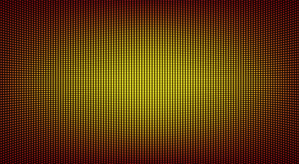 Wall Mural - led texture. digital screen. pixel tv display with points. lcd monitor. yellow orange television vid