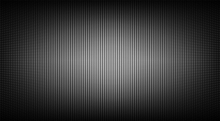 Wall Mural - led screen texture. lcd display with dots. tv pixeled background. analog digital monitor. black whit