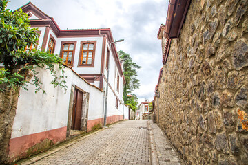 Wall Mural - Historical houses, fountains and streets in Trabzon Akcaabat