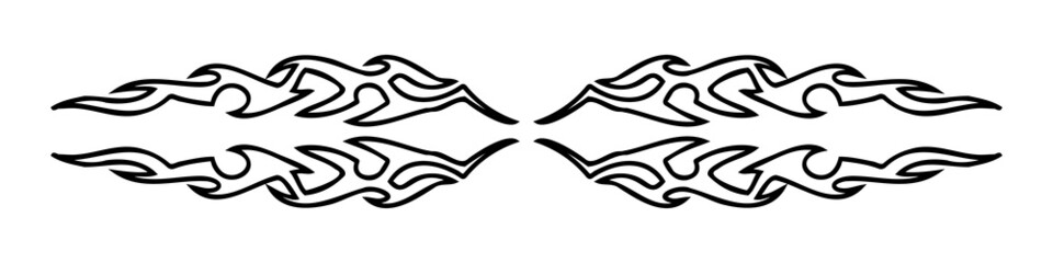 Poster - Drawing in the form of a tattoo. Abstraction.