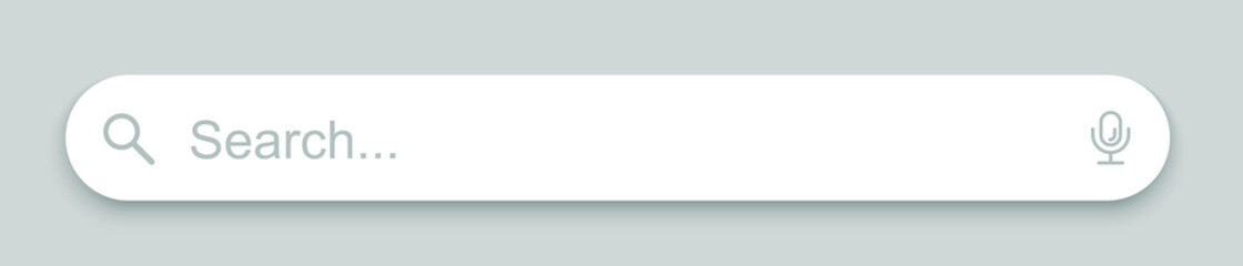 Poster - Search here. Search bar for ui. Search bar vector icons in flat design, isolated on white background. Vector illustration.