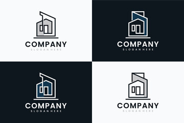 Wall Mural - set of architect template ,logo design inspiration