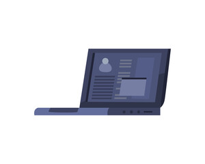 Poster - digital laptop icon