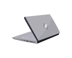 Poster - gray laptop design