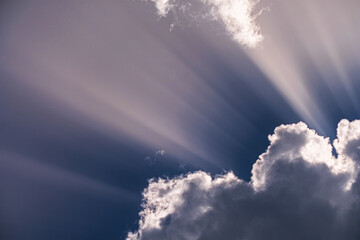 Wall Mural - dark, dense and magnificent, gray storm clouds