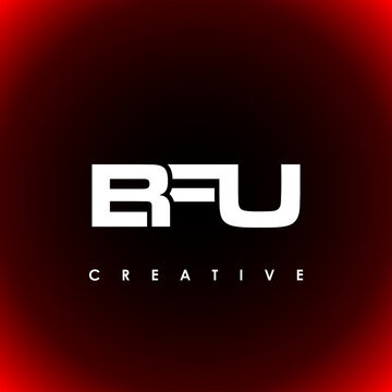 BFU Letter Initial Logo Design Template Vector Illustration