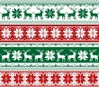 Seamless Knitted Christmas pattern background vector
