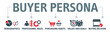 Banner buyer persona vector illustration