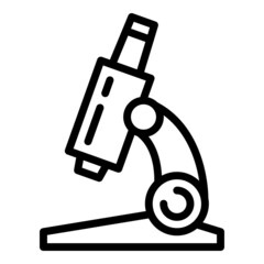 Wall Mural - Forensic laboratory microscope icon. Outline forensic laboratory microscope vector icon for web design isolated on white background