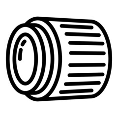 Poster - Camera lens icon. Outline camera lens vector icon for web design isolated on white background