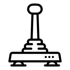 Poster - Controller joystick icon. Outline controller joystick vector icon for web design isolated on white background