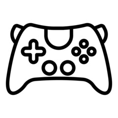 Poster - Mouse joystick icon. Outline mouse joystick vector icon for web design isolated on white background