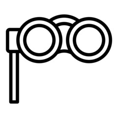Poster - See binoculars icon. Outline See binoculars vector icon for web design isolated on white background
