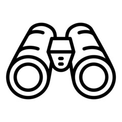 Poster - Vision binoculars icon. Outline Vision binoculars vector icon for web design isolated on white background