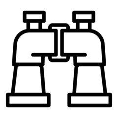 Poster - Explorer binoculars icon. Outline Explorer binoculars vector icon for web design isolated on white background