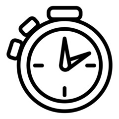 Poster - Sport stopwatch icon. Outline Sport stopwatch vector icon for web design isolated on white background