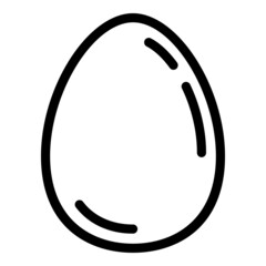 Poster - Egg icon. Outline Egg vector icon for web design isolated on white background