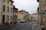 Fototapeta Uliczki - steet and houses in saint-nicolas-du-port in lorraine (france) 