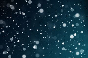 Wall Mural - illustration of white shiny spots on dark background. bokeh abstract background.