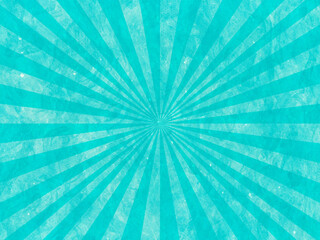 Wall Mural - Turquoise blue watercolor background with windmill motif. Best for poster on retro style. 