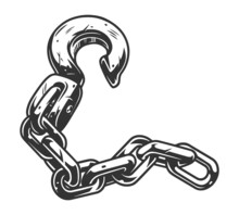 Heavy Metal Chain With Big Hook