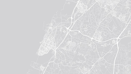 Urban vector city map of Ashdod, Israel, middle east