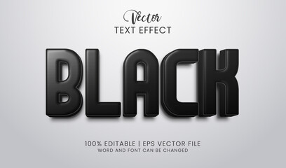Sticker - Classy and stand out editable black text effect