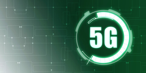 Poster - 2d rendering 5G Network 5G Connection
