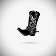 Cowboy boots object. vector illustration