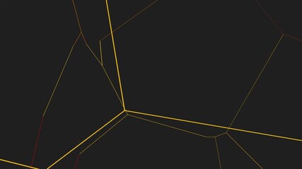 Poster - Yellow lines on a gray background. Background or desktop wallpaper. Rendering an image.
