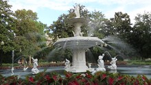 Fountain In Forsyth Park - Savannah, Georgia