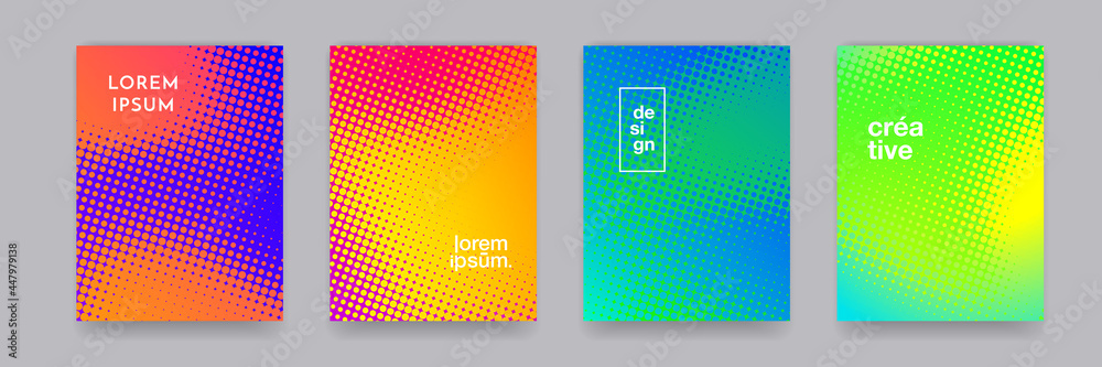 Pattern background with color gradient, abstract geometric line design ...