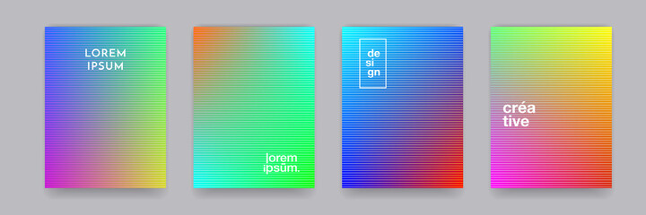 Poster - Background patterns with color and abstract gradient or vector geometric halftone graphic. Halftone color gradient wave pattern background for posters